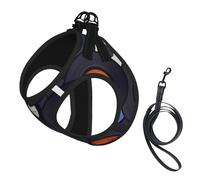 Vinyl Records Music Album,Pet Harness,Adjustable Reflective Dog Harness,Pet Leash Vest,L