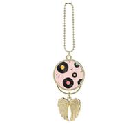 Vinyl Records Musical Notes Car Rear View Mirror Pendant for Women Charm Decor Interior Hanging Accessories