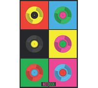 Vinyl Records Notebook | Journal for Musicians, classic design, Colorful | 120 pages, 6x9, lined: diary for all vinyl fans, pop art design, IPS