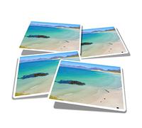 Vinyl Rectangle Stickers (Set of 4) 10cm - Isle of Harris Outer Hebrides Scotland for Laptops, Tablets, Luggage, Scrap Booking, Fridges #51237