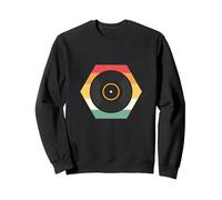 Vinyl Retro. LP Collector and Vinyl Record Collecting Sweatshirt, Adult Unisex, Black, Medium
