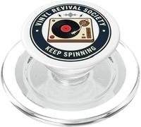 Vinyl Revival Society Record Player Turntable Music PopSockets PopGrip for MagSafe