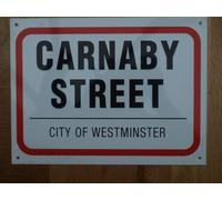 Vinyl Road Sign Carnaby London Great Gift Street Sign 8X12 Inches