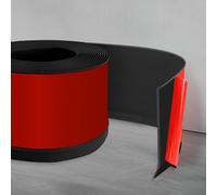 Vinyl Self-Adhesive Skirting Board Flexible Skirting Board 10cm Wide Skirting Trim Waterproof For Floor Base Cove Base Black 6M(L)