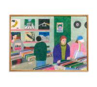 Vinyl Shop poster by Line Hachem Multicoloured 30x40