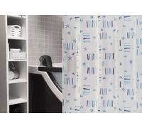 Vinyl Shower Curtain Portofino Blue 180X200Cm From Thin Vinyl Maritime