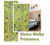 Vinyl Shower Curtain PRIMAVERA May Green 180x200cm Elegant half Transparent