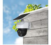 Vinyl Siding Mount for Eufy for SoloCam S340, E30, E42 and 4G LTE Cam S330, Weatherproof ABS Outdoor Camera Bracket with Adjustable Angle, White Finish for Easy Installation on Home Exterior