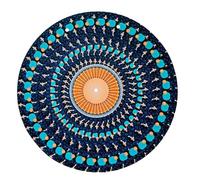 Vinyl Slipmat 12 Inch Zoetrope Turntable Mat, Animated Optical Illusion Platter Pad, Kinetic Motion Effect for Record Players, DJ Accessories & Audiophiles (Bronze)