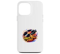 Vinyl Spin Vibe Retro Music Turntable Energy Graphic Case for iPhone 13 Pro Max