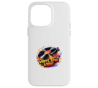 Vinyl Spin Vibe Retro Music Turntable Energy Graphic Case for iPhone 14 Pro Max