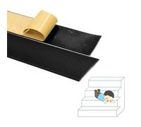 Vinyl Stair Nosing, Self-Adhesive Rubber Stair Edge, Waterproof & Flame Resistant Staircase Safety Step Trim