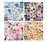 Vinyl Stickers 200Pack for Laptop - Book Lover Vinyl Decals Set - Waterproof Matte Stickers for Kindle Case, Books & Water Bottles - Reading Theme Decorative Sticker Collection