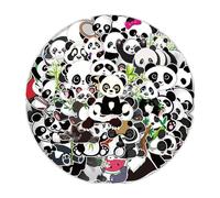 Vinyl Stickers Pack Cute Panda Kawaii Waterproof Decals for Phone Water Bottle Notebook Journal 50 pcs for Kids Girls