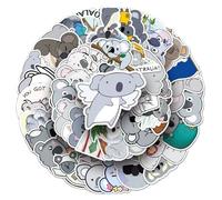 Vinyl Stickers Pack Koala Animal Cute Kawaii Cartoon Australian Aesthetic Waterproof Decals 50 pcs for Laptop Water Bottle Suitcase Skateboard Journal for Girls