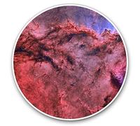 Vinyl Stickers (Set of 2) 10cm - Red Emission Nebula Space NASA Decals for Laptops,Tablets,Luggage,Scrap Booking,Fridges, 8943