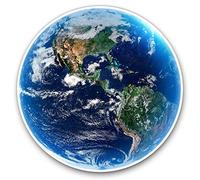 Vinyl Stickers (Set of 2) 20cm - Planet Earth Globe Space NASA 14522
