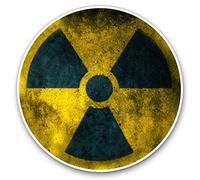 Vinyl Stickers (Set of 2) 25cm - Nuclear Waste Science #2776