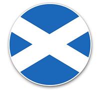 Vinyl Stickers (Set of 2) 25cm - Scottish Flag Scotland Britain #15675