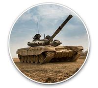 Vinyl Stickers (Set of 2) 7.5cm - Army Tank Battle Armed Forces #21147