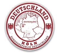 Vinyl Stickers (Set of 2) 7.5cm - Deutschland Germany Koln Travel #5816