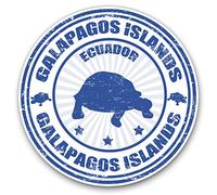 Vinyl Stickers (Set of 2) 7.5cm - Galapagos Islands Turtle Ecuador #4439