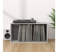 Vinyl Storage Box Recorder Collection Cabinet Cupboard Engineered Wood vidaXL