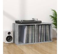 Vinyl Storage Box Recorder Collection Cabinet Cupboard Engineered Wood vidaXL