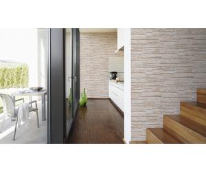 VINYL TEXTURED LARGE STONE BRICK WALL FEATURE WALLPAPER A.S.CREATION 6621-25