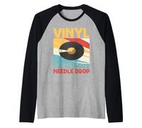 Vinyl The Ultimate Needle Drop Vinyl Records Raglan Baseball Tee