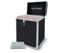 Vinyl Tonic 12" LP Storage Case With Microfibre Cloth Black