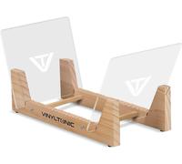 Vinyl Tonic 7" & 12" Record Display Rack Fits 50 LPs Oak Finish