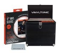 Vinyl Tonic LP Case With Cloth & 10pk Outer Sleeves Black