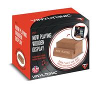 Vinyl Tonic 'NOW PLAYING' Wooden Vinyl Record Stand Display Stand