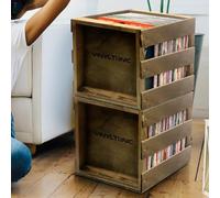 Vinyl Tonic Teak Stackable LP Storage Crate