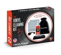 Vinyl Tonic Vinyl Record Cleaning Kit - Includes Cleaning Fluid, Velvet Brush, Microfiber Cloth, Stylus Brush & Storage Bag