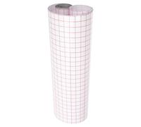 Vinyl Transfer Paper with Red Grid for DIY Craft | PVC Sheet, Easy Cutting and Precise Positioning, Home Use, Versatile Storage, for Mug Decal Projects
