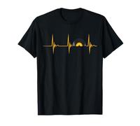 Vinyl Turntable DJ Heartbeat EKG Pulse Music Record T-Shirt
