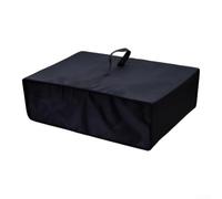 Vinyl Turntable Shield for Pro-Ject Debut Carbon for evo Vinyl | for heavy-duty 600D fabric prevents dust buildup on deck. Custom fit with rear opening and carrying handle.