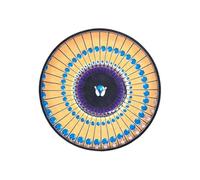Vinyl Turntable Slipmat - Felt DJ Mat with Optical Illusion Design for Professional Mixing and Listening, Anti Slip Record Player Mat for Studio Club and Stage Performance, Light