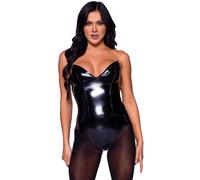 Vinyl Underwired Bodysuit Women Leg Avenue Noir M