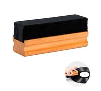 Vinyl Velvet Anti-Static Cleaning Brush - Ultra-Soft Vinyl Record Cleaner with Wooden Handle, Record Cleaning Solution for LPs - Gently Removes Dust & Static for Superior Sound Quality