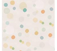 Vinyl Wall and Furniture Burlap with Circles 40 x 250 cm Wallpaper Polka Dot Fabric Pastel (Balls)