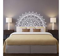 Vinyl Wall Applique Half Mandala Wall Painting Yoga Lover Gift Home headboard Decoration Half Mandala Design Window Sticker