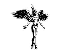 Vinyl Wall Decal Ancient Egypt Egyptian Vinyl Wall Decal Goddess Egyptian Gods Egypt Beauty Girl Home Decor-S-33x42cm