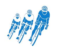 Vinyl Wall Decal Bicycle Race Cycling Sport Cyclist Wall Stickers Home Decoration Accessories Removable Art Decor Mural Large - 58x63cm