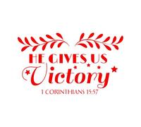 Vinyl Wall Decals Bible Verse About Salvation 30x51.5cm Art Decoration Red