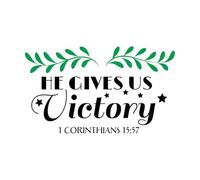 Vinyl Wall Decals Bible Verse About Salvation 45x77.3cm Personalized Customization Black