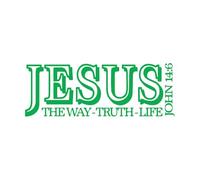 Vinyl Wall Decals Christian Bible Verses Jesus Truth Life Jesus Religion Prayer Christian Life 23x64.4cm Art Decoration Small Green