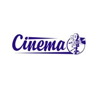 Vinyl Wall Decals Cinema Lettering Movie Camera Film 22x73.3cm Do not Damage The Wall Surface Small DarkBlue